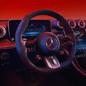2026 Mercedes Benz C Class Sedan AMG C 63 S E Performance steering wheel