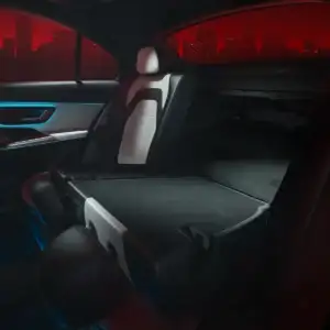 2026 Mercedes Benz E Class Sedan AMG E 53 HYBRID rear seat folded down