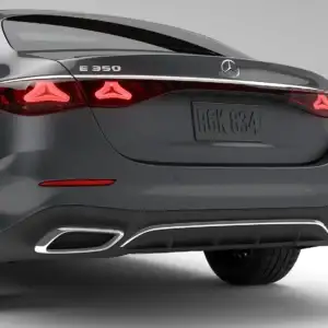 2026 Mercedes Benz E Class Sedan E 350 Black rear taillamps