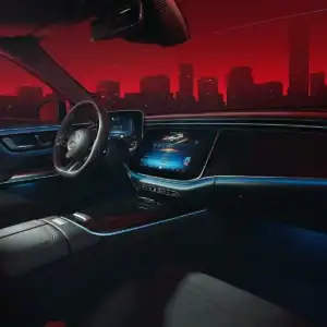 2026 Mercedes Benz E Class Wagon blue cabin lighting