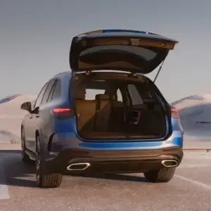 2026 Mercedes Benz GLC 300 SUV Starling Blue Metallic rear cargo