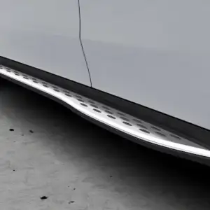 2026 Mercedes Benz GLC SUV AMG GLC 43 Cirrus Silver running boards