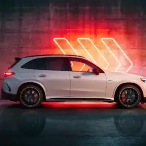 2026 Mercedes Benz GLC SUV AMG GLC 63 S E Performance MANUFAKTUR Moonlight White