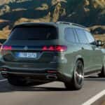 Mercedes-Benz GLS Rear View on Road