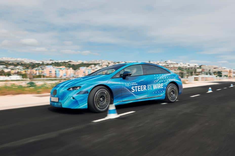 Steer By Wire Car Driver Side Profile View on Test Drive