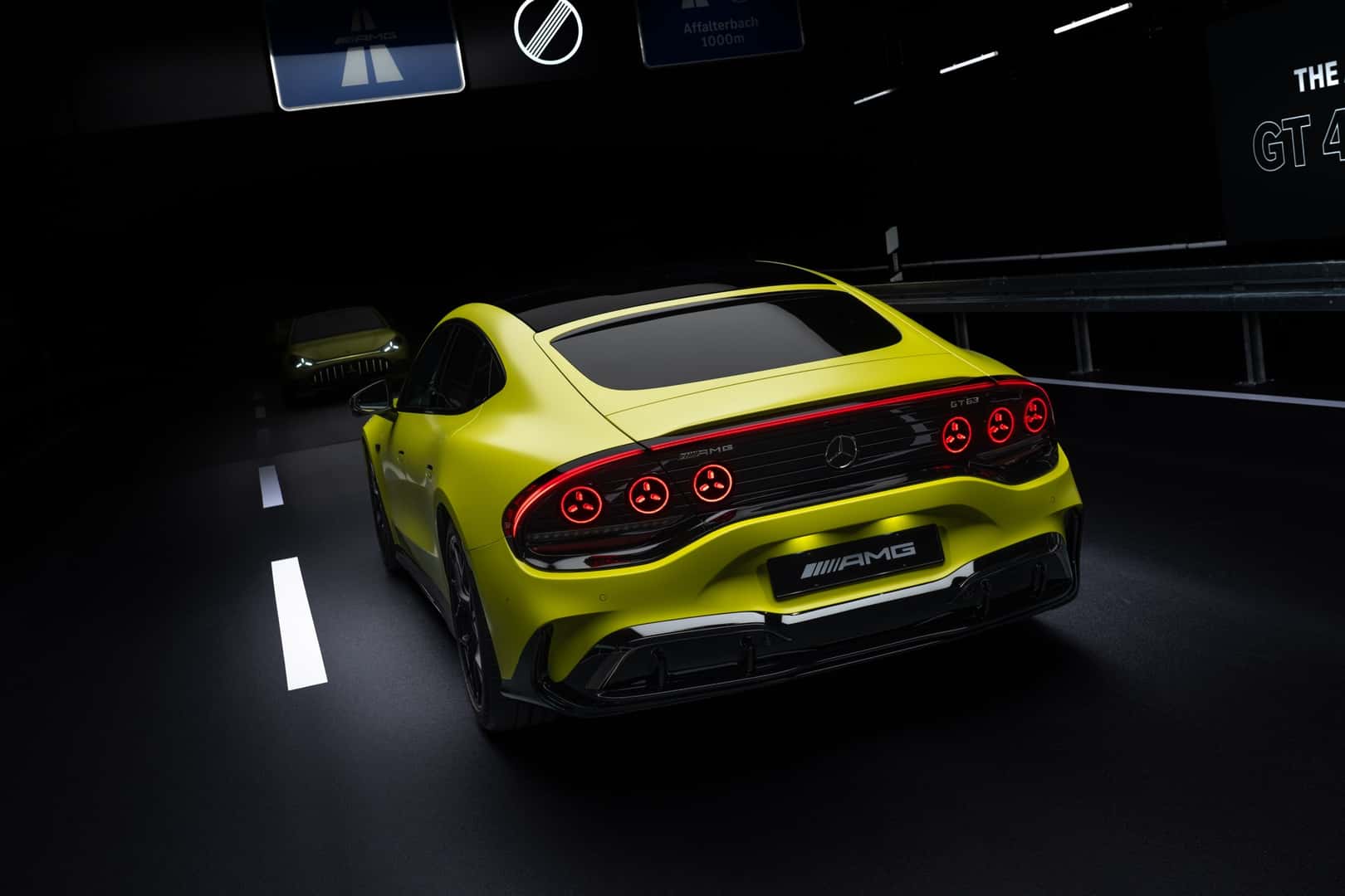 Mercedez-Benz AMG GT 4Door Coupe Rear View