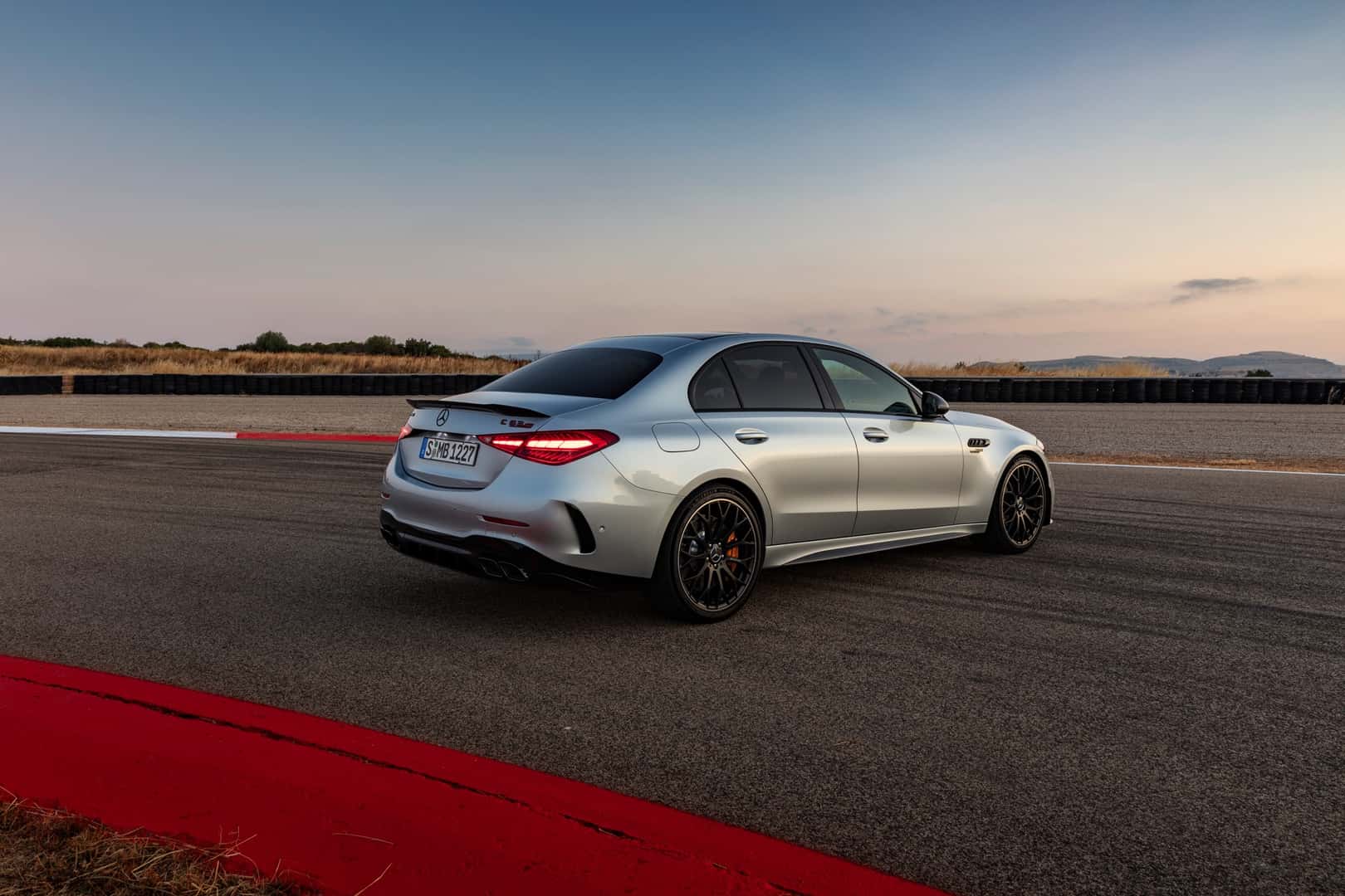 The Backside Of The Fabulous 2026 Mercedes-AMG(R) C 43, Parked In The Middle Of A Race Track