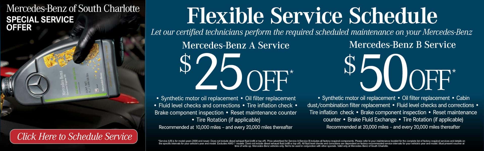 Flexible Service Schedule