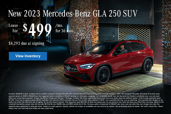 NEW 2023 MERCEDES-BENZ GLA 250 SUV
