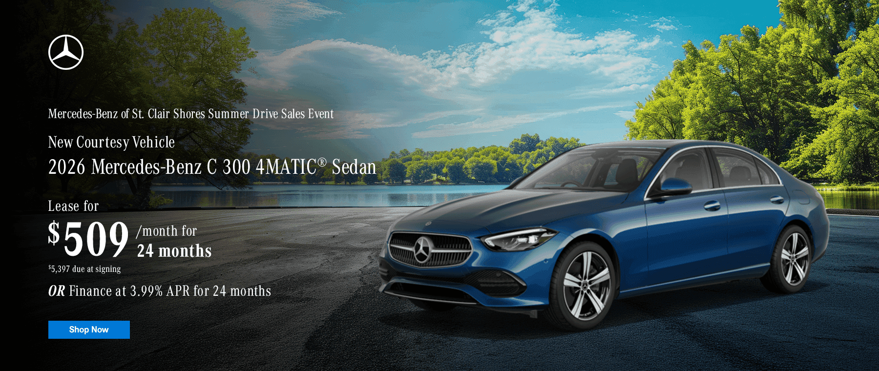 New Courtesy Vehicle 2026 Mercedes-Benz C 300 4MATIC® Sedan