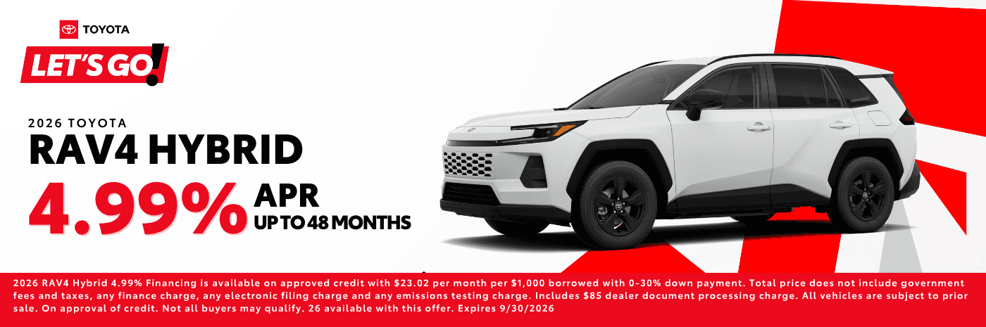2026 Toyota Rav4 Hybrid APR Offer