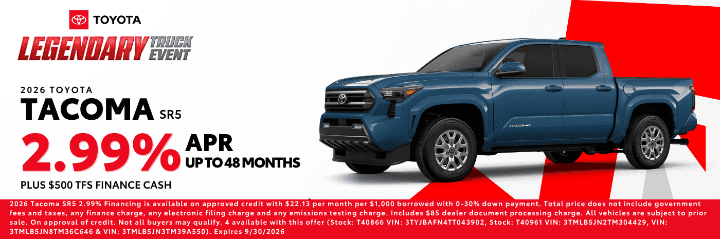 2026 Toyota Tacoma APR Offer