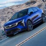2026 Cadillac Optic-V Front View Driving on Road