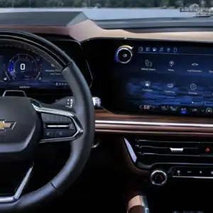 2026 Chevrolet Suburban Steering Wheel and Touchscreen Display