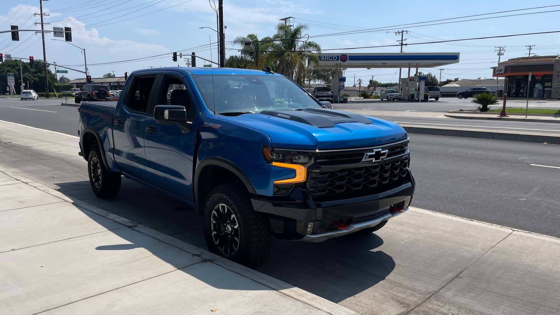 2024 Chevy Silverado Front View Parked on Street