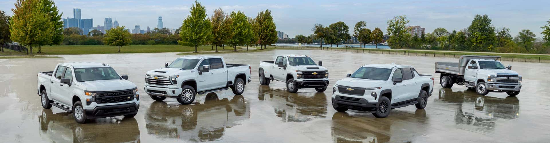 chevy fleet parked in parking lot