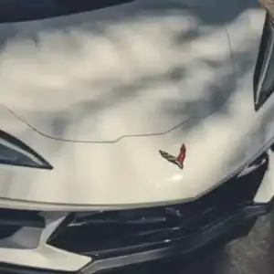 2026 Chevrolet Corvette Stingray White Hood