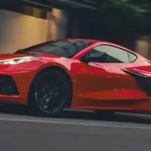 2026 Chevrolet Corvette Stingray Driver's Side View in Motion