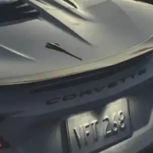 2026 Chevrolet Corvette Stingray Rear View in Silver