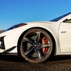 2026 Chevrolet Corvette Z06 White Front Driver's Side Wheel