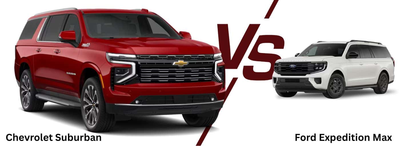 2026 Chevrolet Suburban vs the Ford Expedition Max