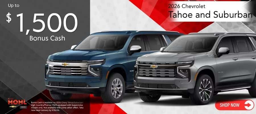 2026 Chevrolet Tahoe and Suburban