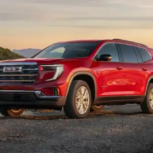 2026 GMC Acadia in the Mountains