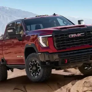 2026 GMC Sierra HD Parked on Rocky Terrain
