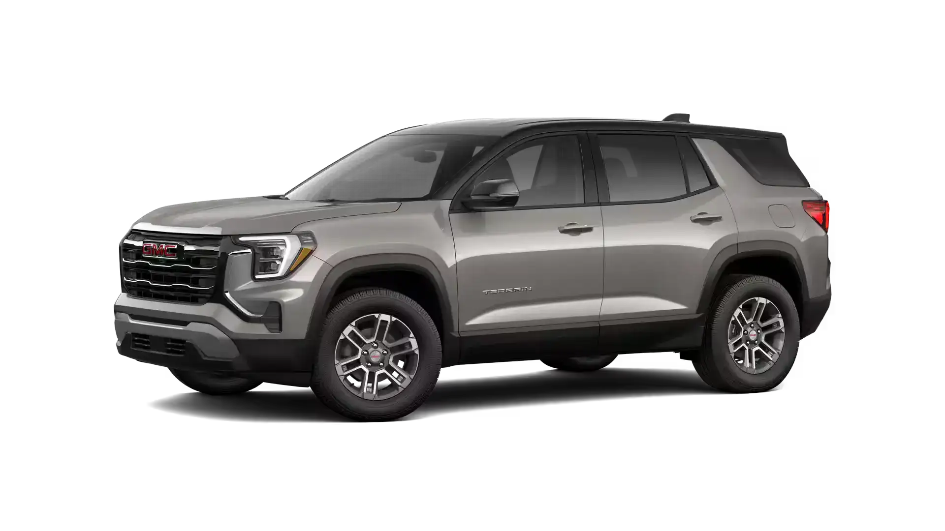 2026 GMC Terrain Riverstone Metallic with Ebony Twilight Metallic roof