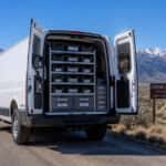 2027 GMC Savana Cargo Van with organized shelving and bins, Carson City Nevada service van setup