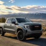 2026 GMC Sierra 1500 on US-50 near Spooner Summit in early winter, Carson City Nevada