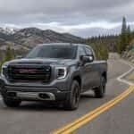 2026 GMC Sierra 1500 on US-50 ascending Spooner Summit in the Carson Range, Nevada