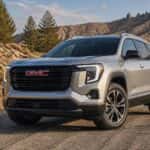2026 GMC Terrain on a Nevada mountain highway near Carson City in autumn light