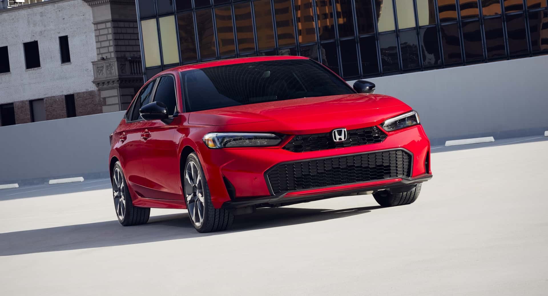 2025 Honda Civic Sedan Sport Touring Hybrid Front Profile View