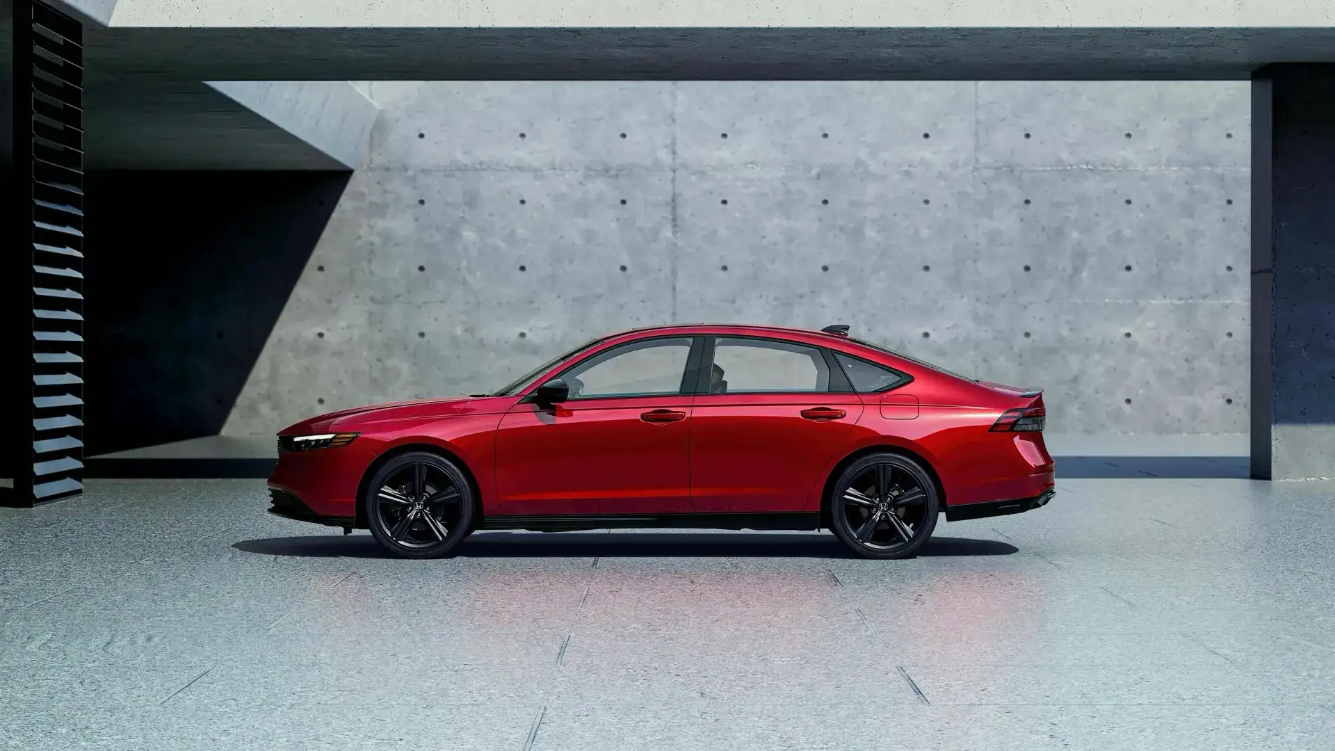 Red 2026 Honda Accord side profile