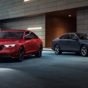 2026 Honda Accord Radiant Red Metallic and Meteorite Gray Metallic
