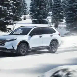 2026 Honda CR-V Hybrid in Snow
