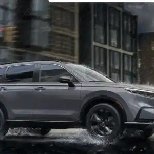 2026 Honda CR-V Hybrid Passenger Side View in the City