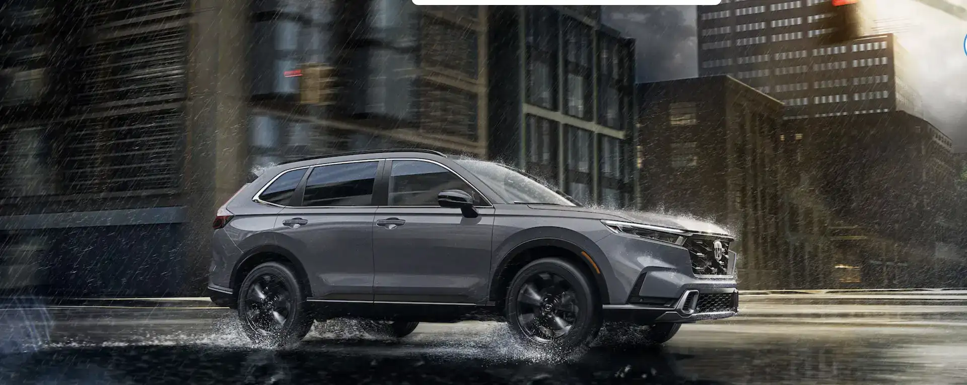 2026 Honda CRV Passenger Side View in the City