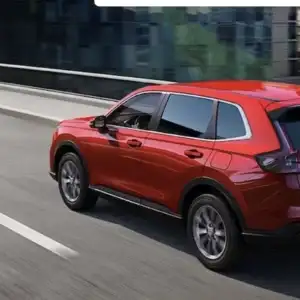 2026 Honda CRV Red Exterior in Motion