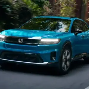 2026 Honda Prologue Elite North Shore Pearl in the woods