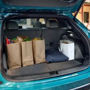 2026 Honda Prologue Elite North Shore Pearl with liftgate open