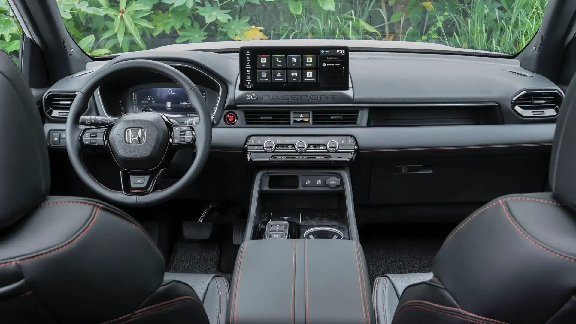 Interior view of the 2026 Honda Passport TrailSport Elite