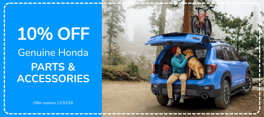 10% Off Genuine Honda Parts and Accessories