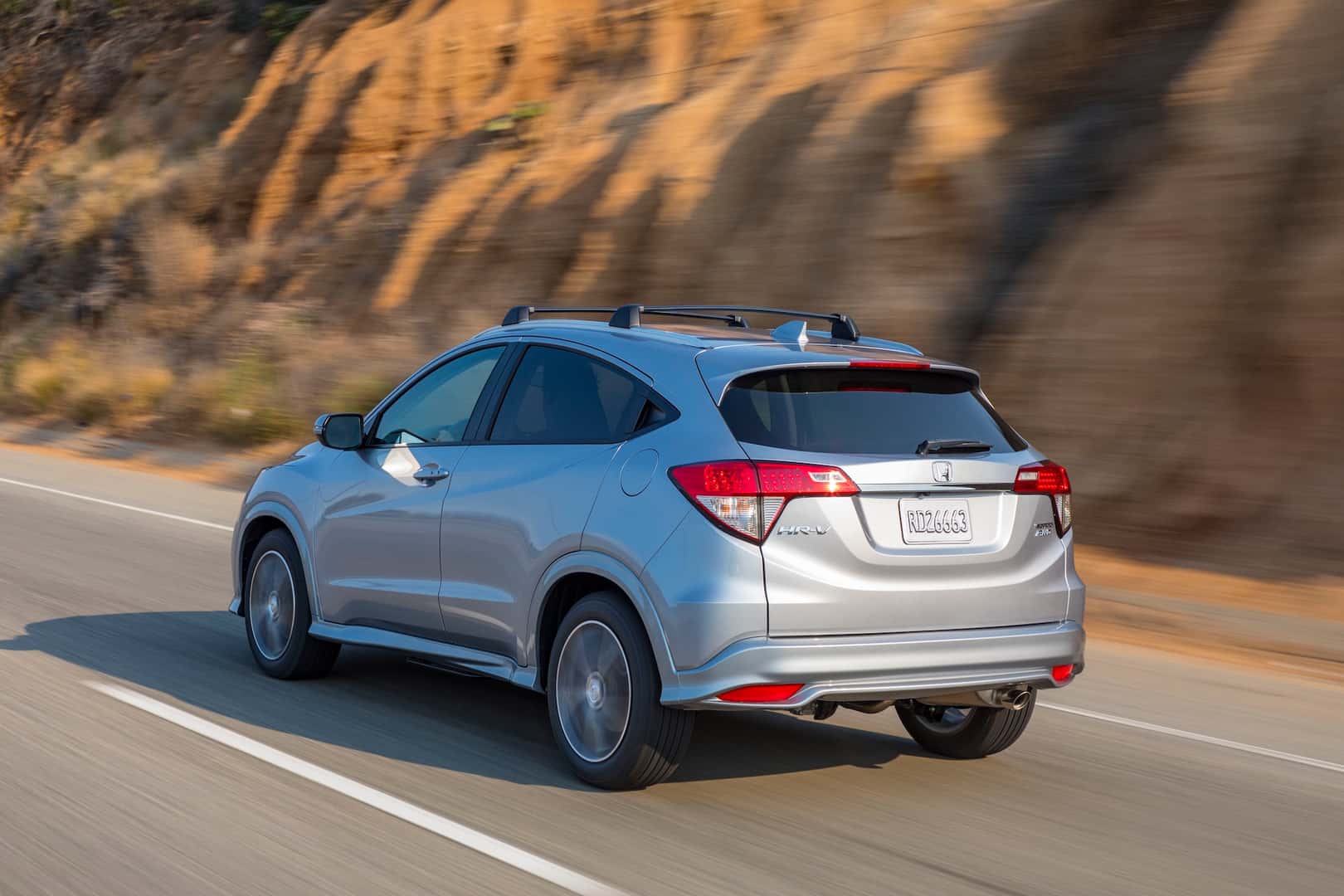2020 Honda HR V Touring Lunar Silver Metallic in motion