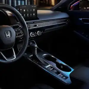 2026 Honda Civic Hybrid Sport Touring front row interior