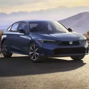 2026 Honda Civic Sedan Sport Touring Hybrid Blue Lagoon Pearl Mountain View