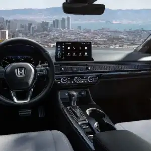 2026 Honda Civic Sedan Sport Touring Hybrid front row interior