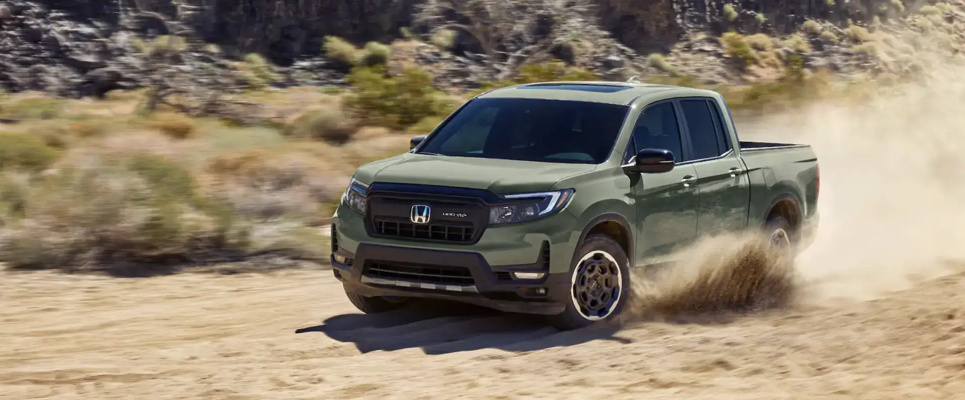 2026 Honda Ridgeline Kicking up Dirt