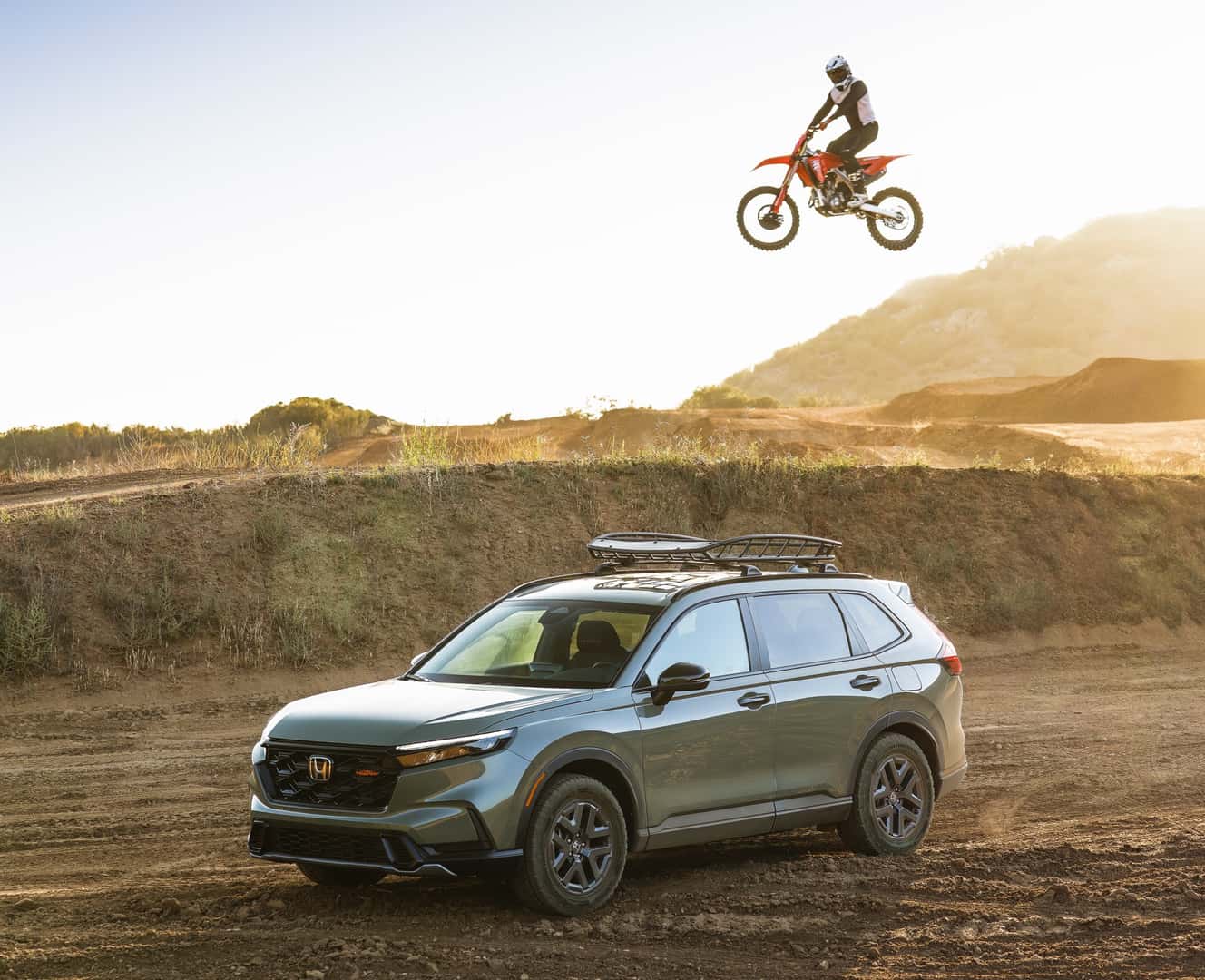 2026 Honda CRV TrailSport with 2025 Honda CRF250RWE Carlsbad Media Drive